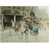 Image 1 : Cecil Aldin THE DOVER ROAD 'THE BULL AT DARTFORD' print, framed, published by Lawrence & Bullen L...