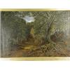 Image 1 : English School VIEW IN A WOODS (WITH RABBITS) oil, 51 x 77cm Est. 100/150...