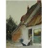 Image 2 : Arthur Claude Strachan THE VILLAGE INN, AND ANOTHER SIMILAR a pair, watercolour, both signed, 25....