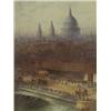 Image 1 : Frederick E. J. Goff (1855-1931) ST PAULS FROM BLACKFRIARS signed and inscribed, watercolour, 16...