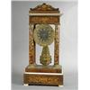 Image 1 : A 19th century inlaid rosewood portico clock, with enamelled dial, 55cm high Est. 200/300...