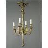 Image 1 : A French Rococo style gilt bronze four branch electrolier, late 19th century, 77cm high Est. 750/...