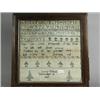Image 1 : A 19th century sampler by Lucy Debell, December 21, 1805, 32 x 32cm Est. 80/120...
