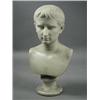 Image 1 : 19th Century, Italian Bust of a man, possibly Julius Caesar, marble, on a socle base (damage to b...