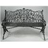 Image 1 : A cast iron garden seat with a wooden slat seat Est. 200/300...