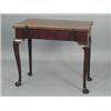 Image 1 : A mid 18th century mahogany card table with a square carved folding top, 86cm Est. 1200/1500...