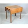 Image 1 : A George III mahogany Pembroke table with a single frieze drawer, 71.5cm Est. 300/500...