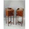 Image 1 : A pair of mahogany pot cupboards Est. 350/450...