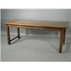 Image 1 : A 19th century French fruitwood farmhouse table, 192 x 78cm Est. 300/500...