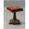 Image 1 : A Regency rosewood square topped stool, with a tapering and carved central support, 50cm Est. 300...