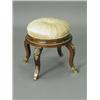 Image 1 : A French gilt mounted walnut circular stool, 38cm diameter Est. 400/600...