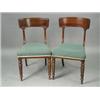 Image 1 : Four 19th century Scottish mahogany bar back single dining chairs Est. 300/400...