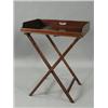 Image 1 : A mahogany butlers tray and stand Est. 200/300...