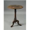 Image 1 : A Victorian walnut inlaid and crossbanded pedestal table, 51.5cm Est. 600/800...