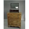 Image 1 : A Sheraton period mahogany toilet mirror with a three drawer box base, 61.5cm Est. 200/250...