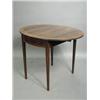 Image 1 : A George III style mahogany and crossbanded oval Pembroke table by J.A.S. Shoolbred, circa 1900,...