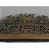 Image 2 : A large Chinese wall mirror with an ornately carved and pierced wooden frame, 133cm wide Est. 450...