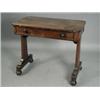Image 1 : An early Victorian rosewood centre table with a single frieze drawer, 86.5cm Est. 400/500...