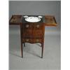 Image 1 : A 19th century strung mahogany washstand with a Copeland Spode basin, brush and soap holder Est....