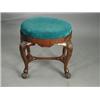 Image 1 : A George II style mahogany stool with an oval seat on shell carved paw feet Est. 100/200...