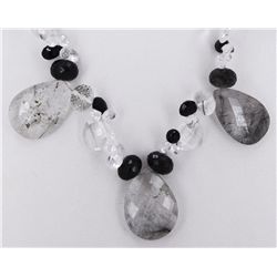 Quartz and Onyx Necklace