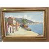 Image 1 : Caprio (Italy) oil on canvas, "Isle of Capris", as found