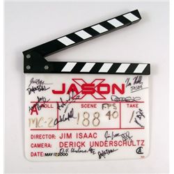 Jason X Cast & Crew Signed Production Clapboard
