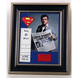 Superman (1978) Perry White (Jackie Cooper) Photo/Autograph & Daily Planet Prop