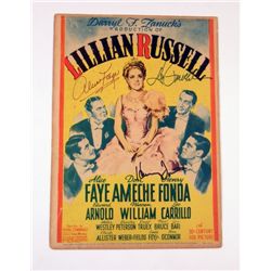 Lillian Russell Signed Lobby Card (Alice Faye/Don Ameche/Henry Fonda)