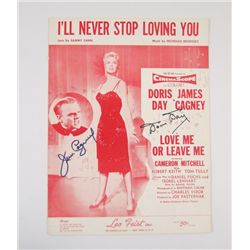 Love Me Or Leave Me (I'll Never Stop Loving You)  James Cagney/Doris Day Autographed Song-Sheet