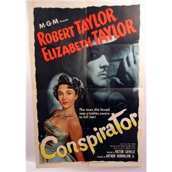 Conspirator Elizabeth Taylor Signed Poster
