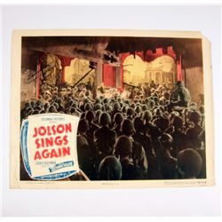 Jolson Sings Again Barbara Hale Signed Lobby Card