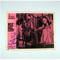 West Side Story Signed (Wise, Robbins, Sondheim, Bernstein, Robbins, Etc.) Lobby Card