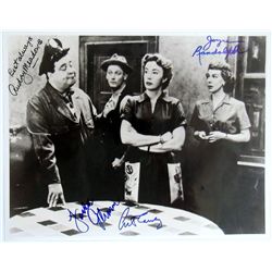 Honeymooners Gleason, Meadows, Carney, Randolph Signed Photo