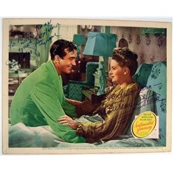 Sentimental Journey Maureen O'Hara John Payne Signed Lobby Card