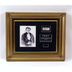 James Dean Original Hair In Display Case