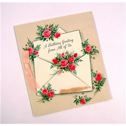 James Dean Autographed Birthday Card