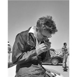 James Dean Original Negative Lighting Cigarette On His Speedster