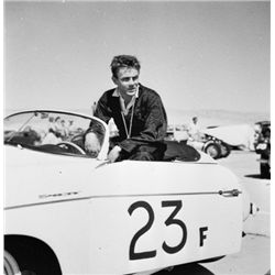 James Dean Inter-Negative Sitting In His Speedster