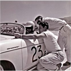 James Dean Original Negative In Speedster With Crew