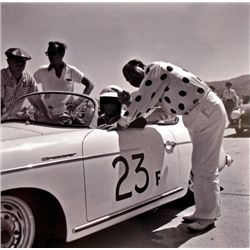 James Dean Original Negative In Speedster with Crew & Announcer