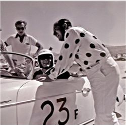 James Dean Original Negative in Speedster Ready For Race