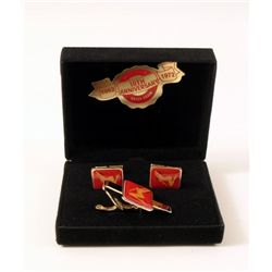 Marilyn Monroe 10th Anniversary Death  Golden Dreams Cuff Links & Tie Pin
