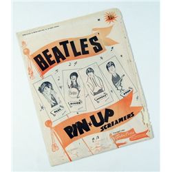 Beatles Gordon Currie Complete Set of 1964 Pinup Screamers In Original Envelope