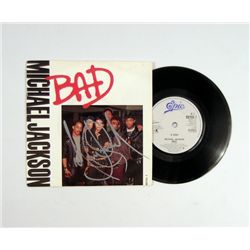Michael Jackson Signed Epic 45 Single of Bad
