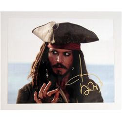 Pirates of the Caribbean Capt. Sparrow Johnny Depp Signed Photo