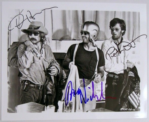 Easy Rider Dennis Hopper/Peter Fonda/ Jack Nicholson Signed Photo