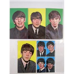 Beatles Complete Set of 5 Litho Postcards From 1964