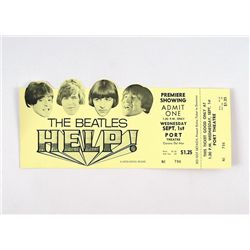 Original Premiere Ticket To The Beatles Help!