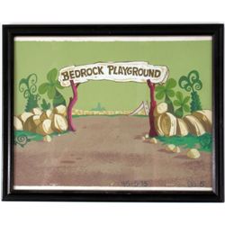 Flintstones Bedrock Playground Animation cel